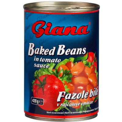 Giana Fazole bílé v rajčatové omáčce 425ml – Zboží Dáma