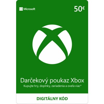 Microsoft Xbox Live dárková karta 50 € – Zbozi.Blesk.cz