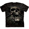 Pánské Tričko Pánské batikované triko The Mountain Breakthrough Skull černé