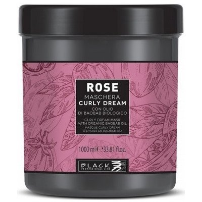 Black Rose Curly Dream Maschera maska na vlnité vlasy 1000 ml