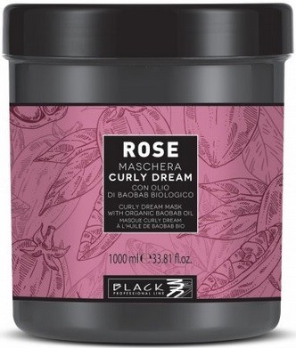 Black Rose Curly Dream Maschera maska na vlnité vlasy 1000 ml