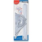 Maped Sada pravítek Geometric Maxi 4dílná čirá 242767 – Zboží Živě