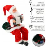 Pro-Tech shop Vánoční figurka Mikuláš s harmonikou hrající LED 40,5cm 69755 – Hledejceny.cz