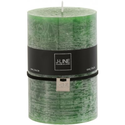Zelená svíčka ve tvaru válce L - 10*10*15 cm - 110 hod. - J-Line by Jolipa – Hledejceny.cz
