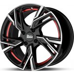 MAM RS5 6,5x16 4x108 ET37 black polished red inside – Sleviste.cz
