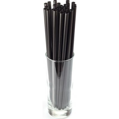 Gastro obaly Znovupoužitelné plastové brčko JUMBO černé 25 cm 8 mm 6000 ks – Sleviste.cz