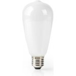 Nedis WIFILF11WTST64 Wi-Fi Chytrá LED Žárovka E27 ST64 5 W 500 lm Teplá Bílá, F – Zboží Živě