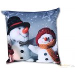 Dadka Fotopolštář Sněhuláci 40x40 – Zboží Dáma