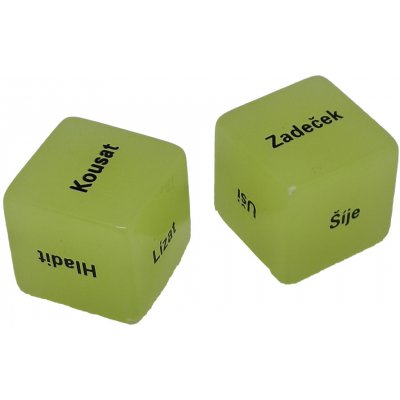 Kostky lásky svítící ve tmě – Zboží Dáma