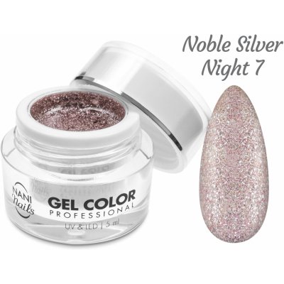 NANI UV/LED gel Glamour Twinkle Noble Silver Night 5 ml – Hledejceny.cz