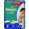 Plenky Pampers Active 4+ 74 ks