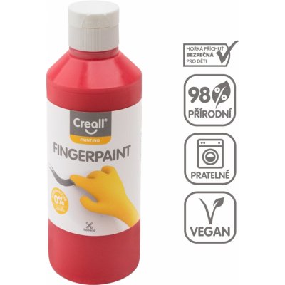 Creall prstová barva Happy Ingredients, 250 ml, červená – Hledejceny.cz