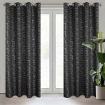 Takoy Závěs EVI se stříbrným geometrickým potiskem 140 x 250 cm-HF-432648 | 140 x 250 cm – Hledejceny.cz