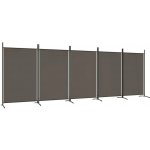 vidaXL 5dílný paraván antracit 433 x 180 cm látka – Sleviste.cz