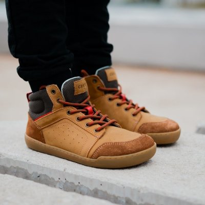 Crave bilbao Cognac kotníkové barefoot boty – Sleviste.cz