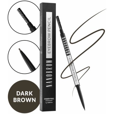 Nanobrow Eyebrow Pencil tužka na obočí Dark Brown 1 g – Zboží Mobilmania