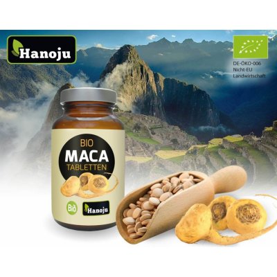 Hanoju Maca Premium Bio 4:1 prášek 500 mg 360 tablet – Hledejceny.cz