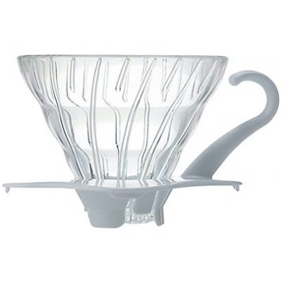 Hario Dripper V60-01 Glass White – Zboží Mobilmania