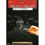 Artlover škrabací obrázek stříbrný Karlštejn – Zboží Dáma