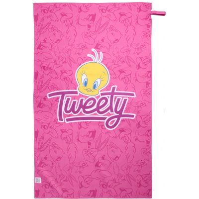 Warner Bros sportovní ručník TWEETY 80 x 130 cm růžová – Sleviste.cz