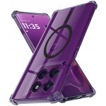 Techsuit Shockproof Clear Silicone MagSafe odolný průhledný silikonový Motorola Edge 60 Pro kouřově černý – Zboží Živě
