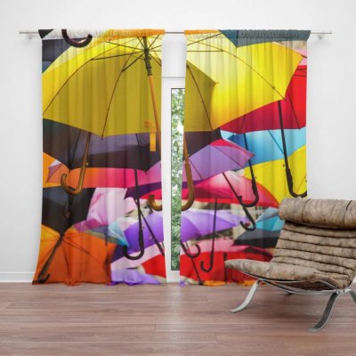 Sablio Závěs Deštníky: 2ks 140x250cm – Hledejceny.cz