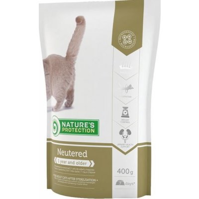 Samohýl Nature's Protection Cat Dry Neutered 400 g