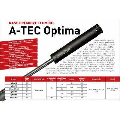 A Tec OPTIMA 45 pro ráže do 6,5 mm na závit M17X1mm – Zboží Dáma