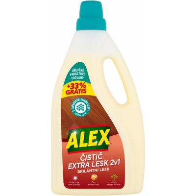 Alex 2v1 čistič a leštěnka dřevo, parkety 750 ml – Zboží Mobilmania