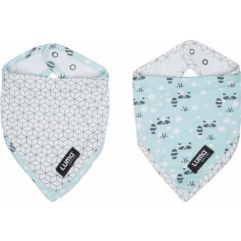 Bébé-jou Bandana slintáček LUMA Racoon Mint