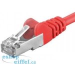 Premiumcord sp6asftp010R Patch, CAT6a S-FTP, RJ45-RJ45, AWG 26/7, 1m, červený – Zboží Živě