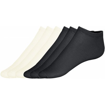 Esmara dámské nízké ponožky 6 párů krémová/černá – Sleviste.cz
