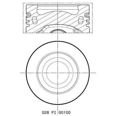 Píst MAHLE ORIGINAL 028 PI 00100 002 – Sleviste.cz