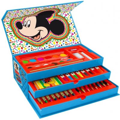 TOYCOMPANY Mickey Mouse kufřík na kreslení 52ks – Zbozi.Blesk.cz