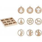 MFP ozdoby dřevěné set mix 27ks 3x3cm XC2018900 – Hledejceny.cz