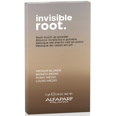 Alfaparf Milano Invisible Root barevný pudr Medium Blonde 5 g – Zbozi.Blesk.cz