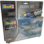 Revell ModelSet letadla 63710 Bf109G 10 & Spitfire Mk.V 1:72 – Zbozi.Blesk.cz