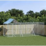 vidaXL Venkovní psí kotec se střechou stříbrný 200 x 600 x 250 cm – Zboží Dáma vidaXL Venkovní psí kotec se střechou stříbrný 200 x 600 x 250 cm – Zboží Dáma