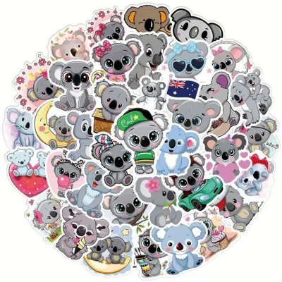 Set 50 samolepek koala (2) – Zboží Živě