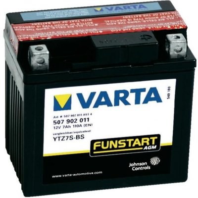 Varta YTZ7S-4/YTZ7S-BS, 507902 – Hledejceny.cz