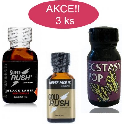 Rush Poppers Extase mix pack 3 x 24 ml – Zboží Dáma