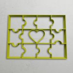 Vykrajovátko - Puzzle se srdíčkem 2 Velikost: 8 cm – Hledejceny.cz