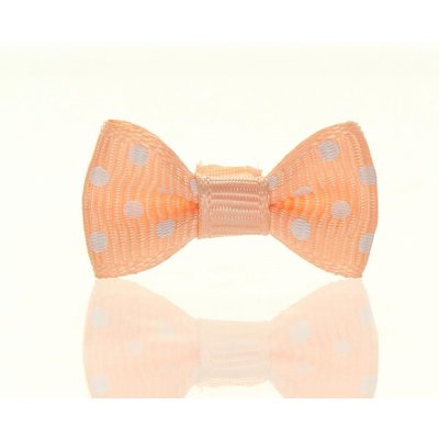 Mašlička puntík lososová – Zboží Dáma