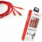 Baseus CASS030001 Flash Series 3v1 USB-A na USB-C, Lightning, MicroUSB 100W, 1,2m, černý – Sleviste.cz