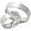 Prsteny Aumanti Snubní prsteny 118 Stříbro bílá