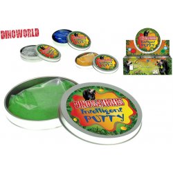 Mikrotrading Dinoworld chytrá hmota dinosaurus v plechovce