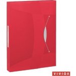 Esselte Box na spisy s gumičkou Jumbo Vivida, Vivida červená, 40 mm, A4, PP – Hledejceny.cz