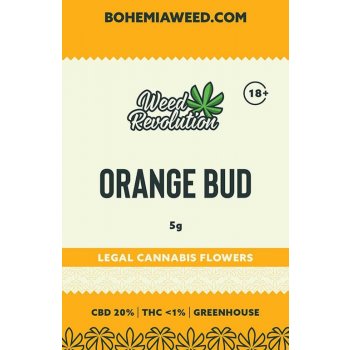 Weed Revolution Orange Bud Greenhouse CBD 20% THC 1% 5 g