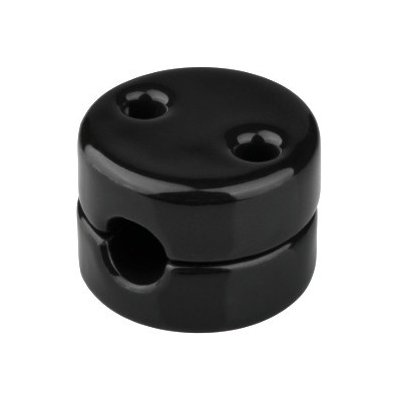 Elhard Držák na kabel, nástěnný Retro Keramik, 28x18mm, černý KP1003B – Sleviste.cz