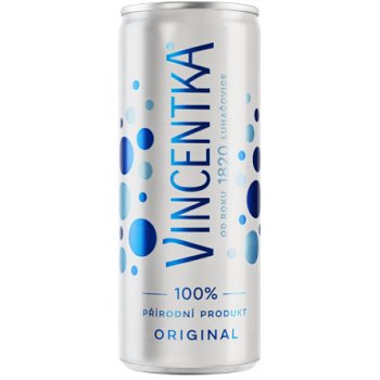 VINCENTKA přírodní minerální voda 250 ml